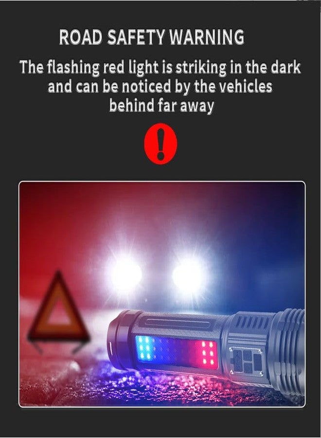 DEVIL Will Cry Long Range Rechargeable Torch with 4 Modes | Center Light & 2 Side Modes | World's Brightest LED Flashlight - Image 5